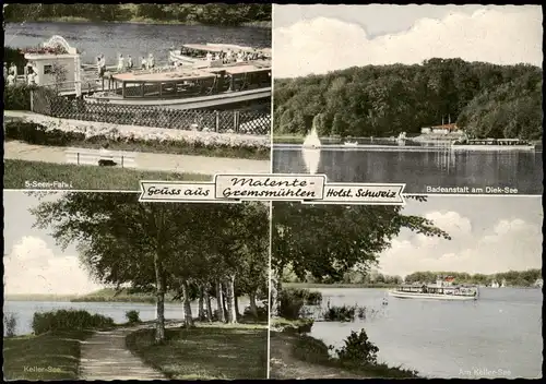 Bad Malente-Gremsmühlen-Malente Umland   Keller-See, Badeanstalt Diek-See 1960