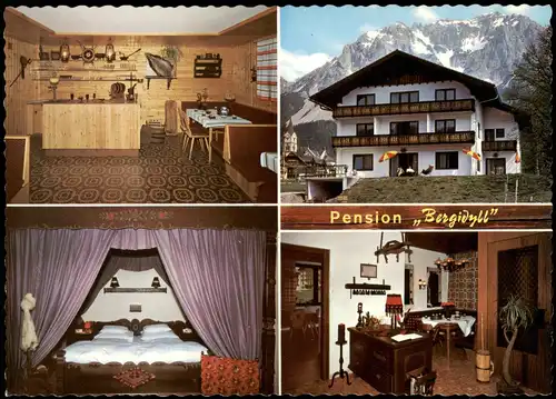 Ramsau am Dachstein Mehrbild-AK Frühstücks-Pension BERGIDYLL Besitzer   1980