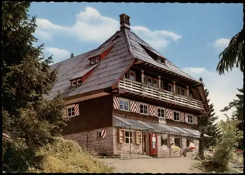 .Baden-Württemberg Darmstädter-Hütte bei Wildsee  Ruhestein i. Schwarzwald 1970