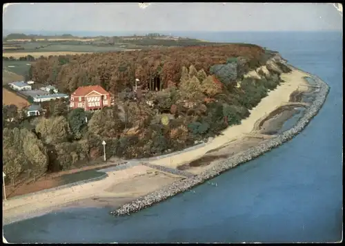 Travemünde-Lübeck Seetempel und Golfhotel vom Flugzeug aus 1959