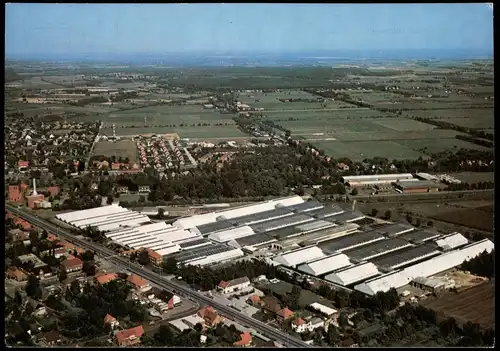 Ansichtskarte Wiesmoor Luftaufnahme Wiesmoor-Gärtnerei Ostfriesland 1977