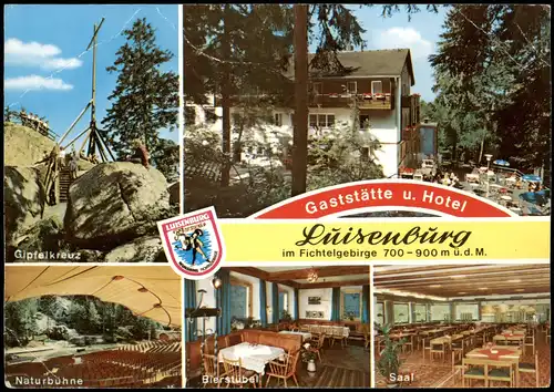 Luisenburg-Wunsiedel (Fichtelgebirge)  mit Gaststätte Hotel, Naturbühne,  1970