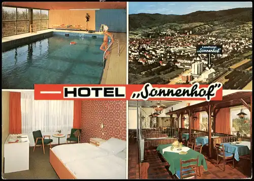 Leutershausen   Bergstraße Landhotel HOTEL Sonnenhof 6945  bei Heidelberg 1979