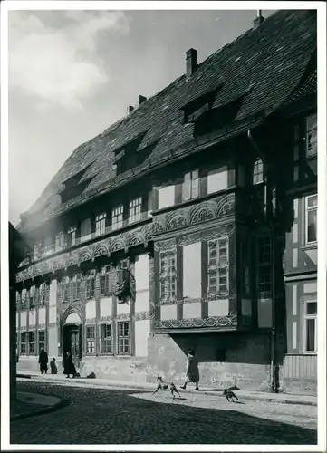 Foto Einbeck Altes verziertes Haus 1960 Privatfoto