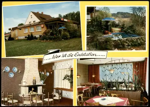 Brochthausen-Duderstadt Mehrbild-AK Gaststätte Zur Endstation Restaurant 1970
