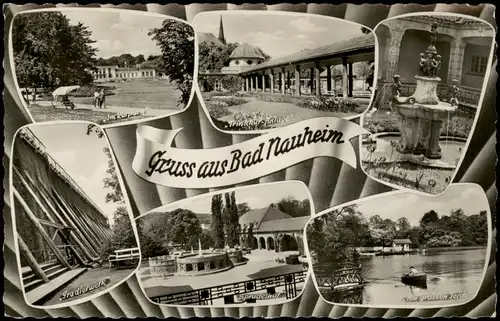 Ansichtskarte Bad Nauheim Mehrbild-AK mit diversen Ortsansichten 1960