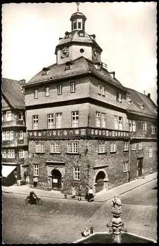 Ansichtskarte Herborn Strassen Ansicht Rathaus 1960