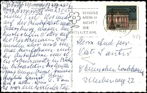 Ansichtskarte Insel Reichenau Münster Mittelzell 1965