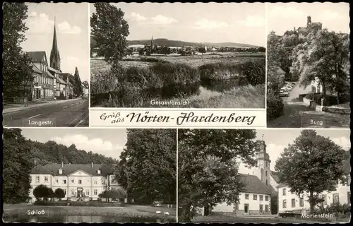 Nörten-Hardenberg Mehrbild-AK Ortsansichten u.a. Schloß, Burg, Marienstein 1965