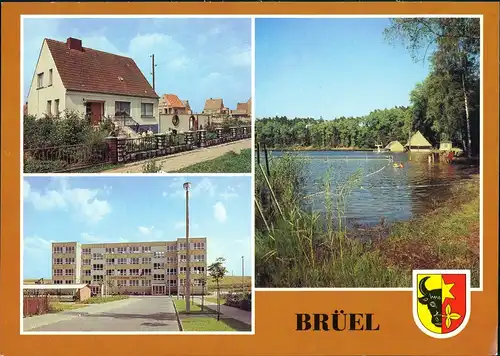 Brüel Eigenheimsiedlung, Ernst-Thälmann-Oberschule, Roter See 1986
