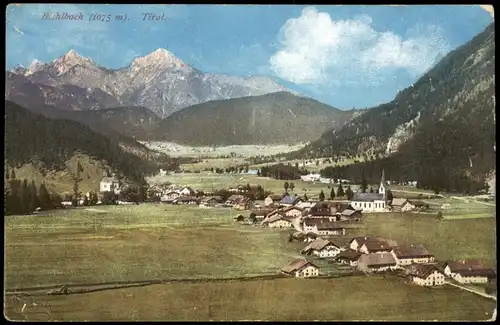 Ansichtskarte Bichlbach (Tirol) Blick auf die Stadt 1911