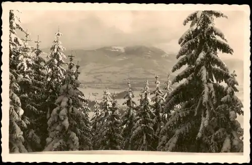 Lissa (Elbe) Lysá nad Labem Blick vom Andreasberg im Winter 1936