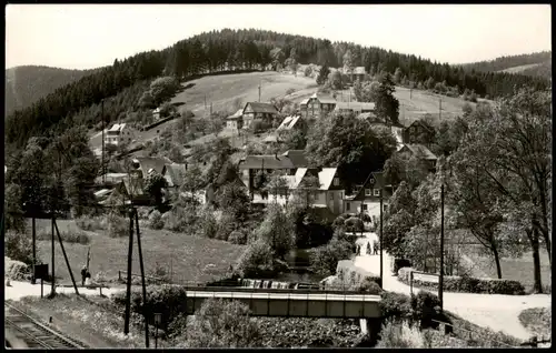 Ansichtskarte Meuselbach-Schwarzmühle Stadtpartie, Straße 1958