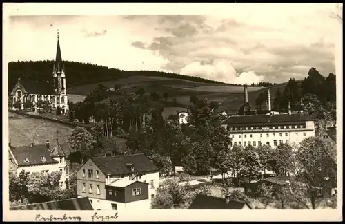 Ansichtskarte Rechenberg-Bienenmühle Stadtpartie - Fotokarte 1956