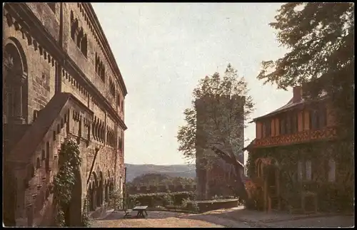 Ansichtskarte Eisenach Wartburg Naturfarbenaufnahme 1927