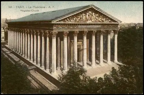 CPA Paris Magdalen Church 1926