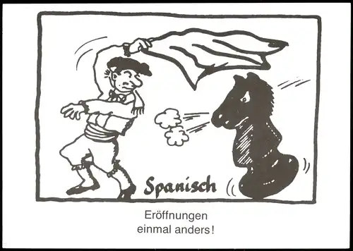 Ansichtskarte  Schach Chess - Spiel Spanische Eröffnung vw Fernschach 2008