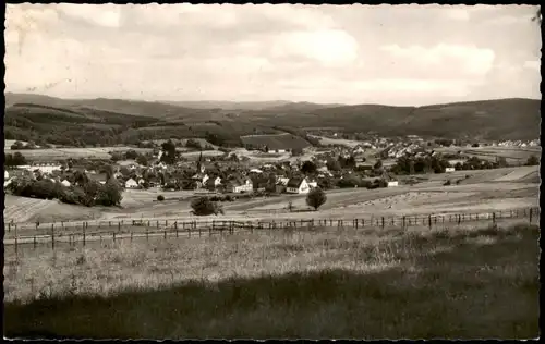 Ansichtskarte Müsen-Hilchenbach Panorama-Ansicht 1960