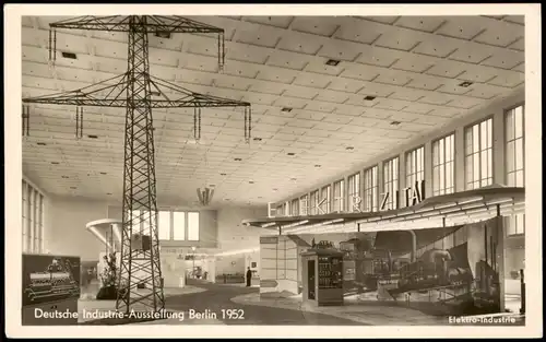 Berlin Halle der Elektro-Industrie 1952   mit Sonderstempel