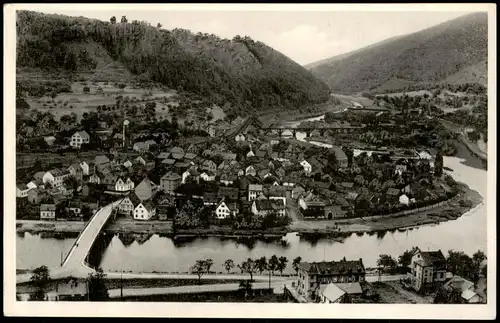 Ansichtskarte Nievern Panorama-Ansicht Lahn-Tal 1950
