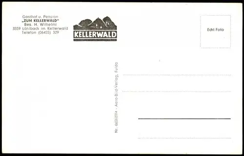 Löhlbach Mehrbildkarte  Ortsansichten u.a. Gasthof Pension Zum Kellerwald 1960