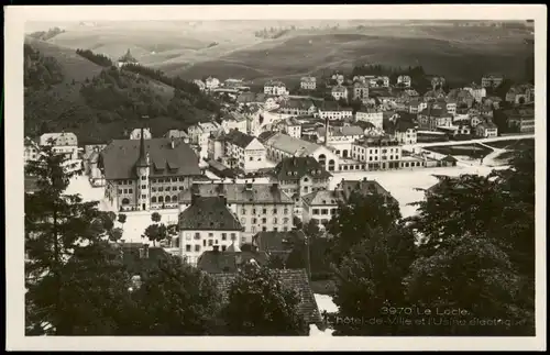 Ansichtskarte Le Locle Stadtpartie 1937