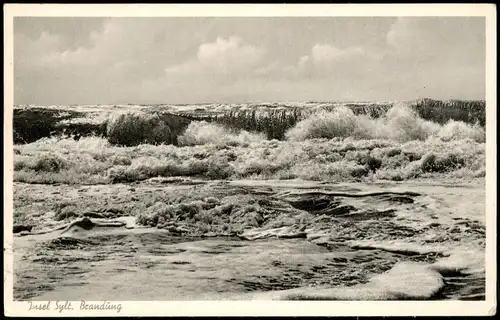 Ansichtskarte Sylt Insel Sylt - Brandung 1962