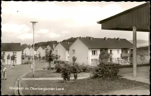 Ansichtskarte Waldbröl Straßenpartie, Neubausiedlung 1962
