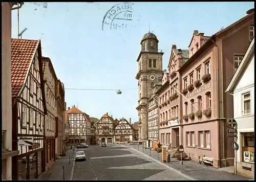 Ansichtskarte Lauterbach (Hessen) Markt 1977