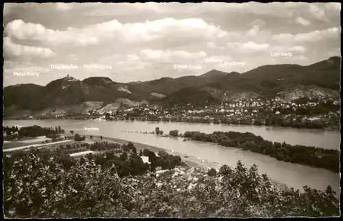 Ansichtskarte Königswinter Siebengebirge Rhein Panorama 1960