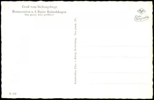 Ansichtskarte Königswinter Siebengebirge Rhein Panorama 1960