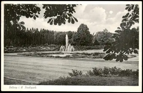 Ansichtskarte Bottrop Wasserspiele im Stadt-Park 1955