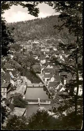 Ansichtskarte Neuenbürg im Schwarzwald Panorama-Ansicht 1957