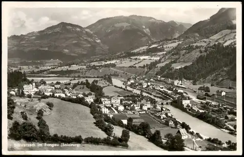 Ansichtskarte Schwarzach im Pongau Panorama-Ansicht 1940