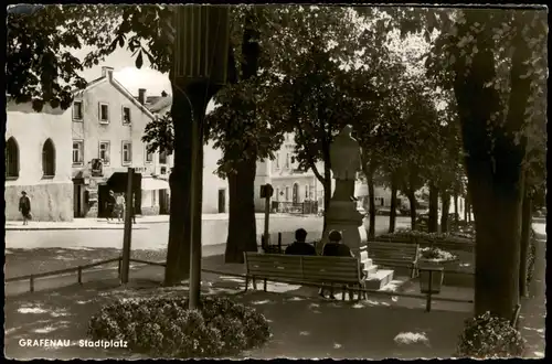 Ansichtskarte Grafenau (Niederbayern) Partie am Stadtplatz 1960