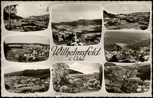 Ansichtskarte Wilhelmsfeld Ortsansichten, Odenwald, Mehrbildkarte 1966