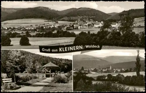 Ansichtskarte Kleinern-Edertal Mehrbildkarte mit 3 Ortsansichten 1967