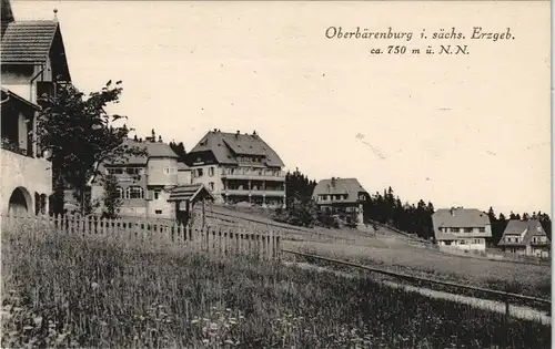 Bärenfels (Erzgebirge)-Altenberg (Erzgebirge) Villen - Oberbärenburg 1912