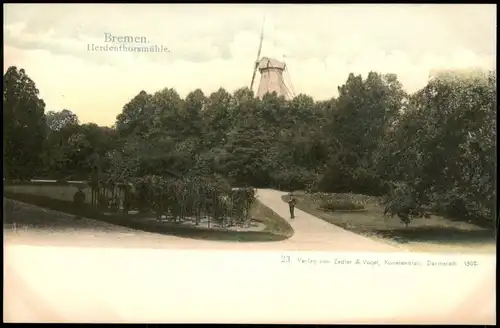 Ansichtskarte Bremen Herdenthorsmühle. 1902