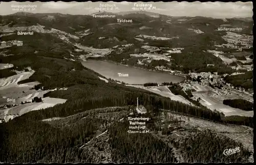 Ansichtskarte Titisee-Neustadt Titisee (Schwarzwald) vom Flugzeug aus 1962