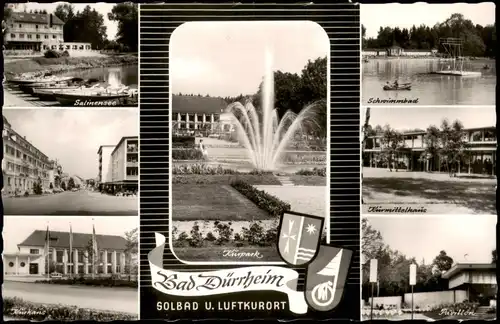 Bad Dürrheim  Stadtteilansichten, Schwimmbad, Salinensee uvm. 1965