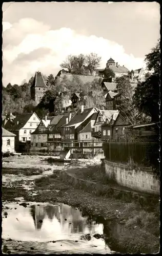 Ansichtskarte Kronach Ortsansicht Blick zur Festung Rosenberg 1960