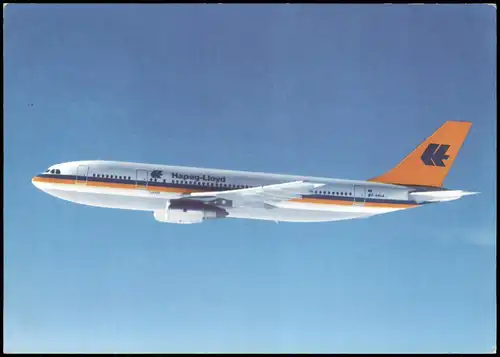Ansichtskarte  Hapag-Lloyd Airbus A-300 B4 Flugzeug Airplane Avion 1984