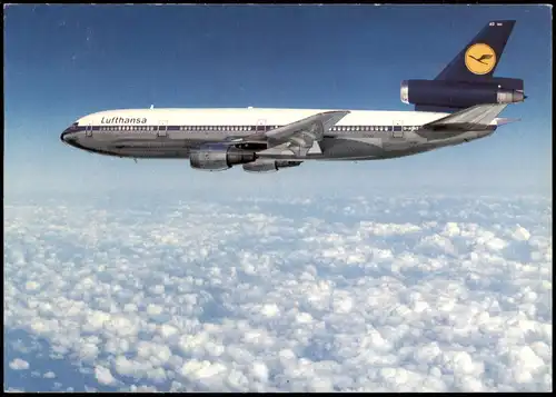 Ansichtskarte  Flugzeug Airplane Avion Lufthansa McDonnell DC10 1978