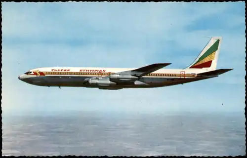 BOEING 707 Intercontinental  ETHIOPIAN AIRLINES Flugzeug Airplane Avion 1974