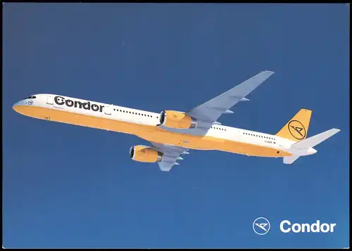 Ansichtskarte  Flugzeug Airplane Avion Boeing 757-300 Condor 1986