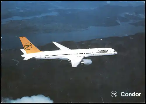 Ansichtskarte  Flugzeug Airplane Avion Condor Boeing 757 1996