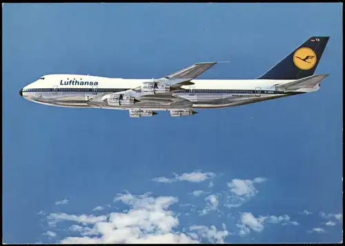 Ansichtskarte  Lufthansa Flugzeug Airplane Avion Boeing Jet 747 1989