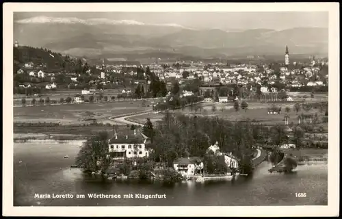 Ansichtskarte Klagenfurt Maria Loretto Halbinsel 1954
