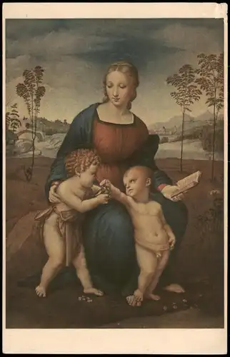 Raffaello Sanzio   LA MADONNA DEL CARDELLINO Galleria Uffizi - Firenze 1928